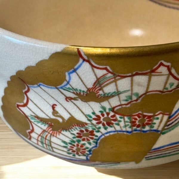 古董 古玩 收藏 日本京燒茶碗 京燒茶道具 清水燒茶碗 日本茶碗推薦 金彩手繪茶碗 茶道用具收藏 傳統和風茶具 日本古物茶碗 日式茶碗禮品 有落款茶碗