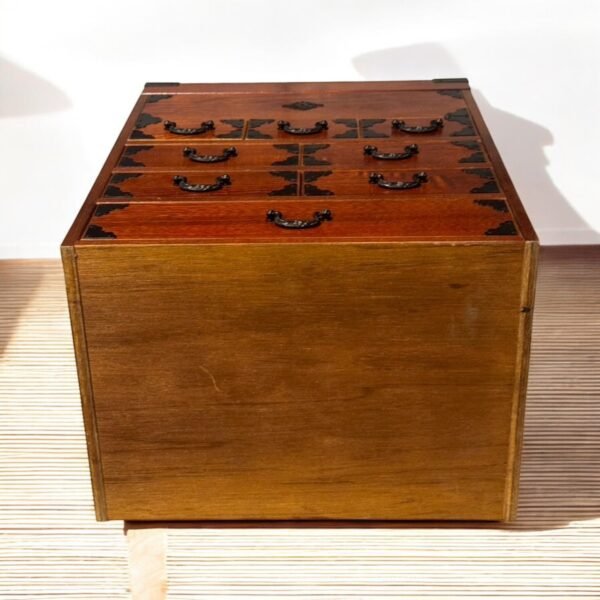 古董 古玩 古物收藏 日本針線箱 實木收納箱 和風收納家具 日本昭和工具箱 古董縫紉箱 多層抽屜收納盒 日本實木箱收藏 昭和風格手提箱 傳統日式收納 工藝收納盒推薦