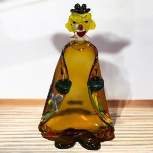 古董 古玩 古物收藏 Murano玻璃小丑 義大利手工玻璃 穆拉諾玻璃藝術 彩色玻璃擺飾 義大利玻璃收藏 小丑造型煙灰缸 手工吹製玻璃 歐洲藝術擺飾 威尼斯玻璃工藝 Murano Glass擺件