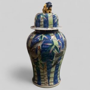 染付大缽。昭和時代。戰前。山水文。美品。舊家藏出。古美術。骨董品。 中国古美術 中国古玩 染付山水図大壺 1970〜1980年代 UYK704