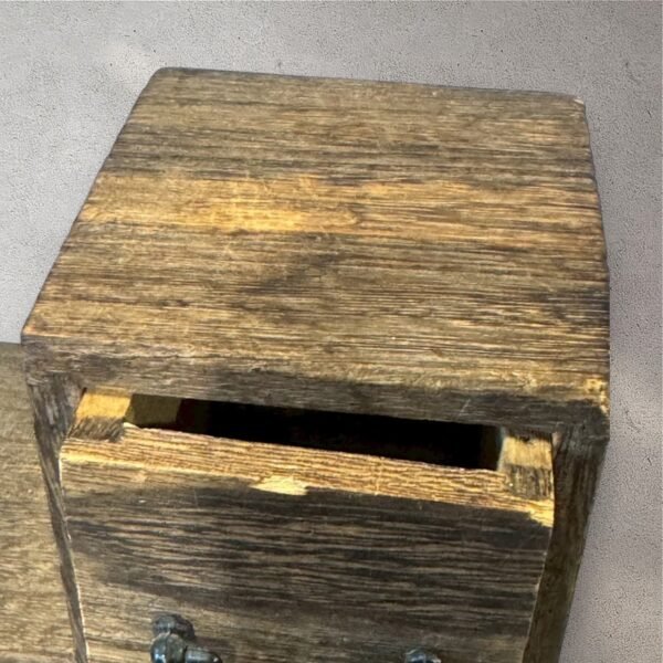 古董 古玩 古物收藏 日本木製梯櫃 迷你階段箪笥 桌上型收納櫃 和風針線箱 日式小抽屜櫃 木製文具收納盒 復古木作櫃 日式老件家具 多層收納小櫃 和室桌上收納