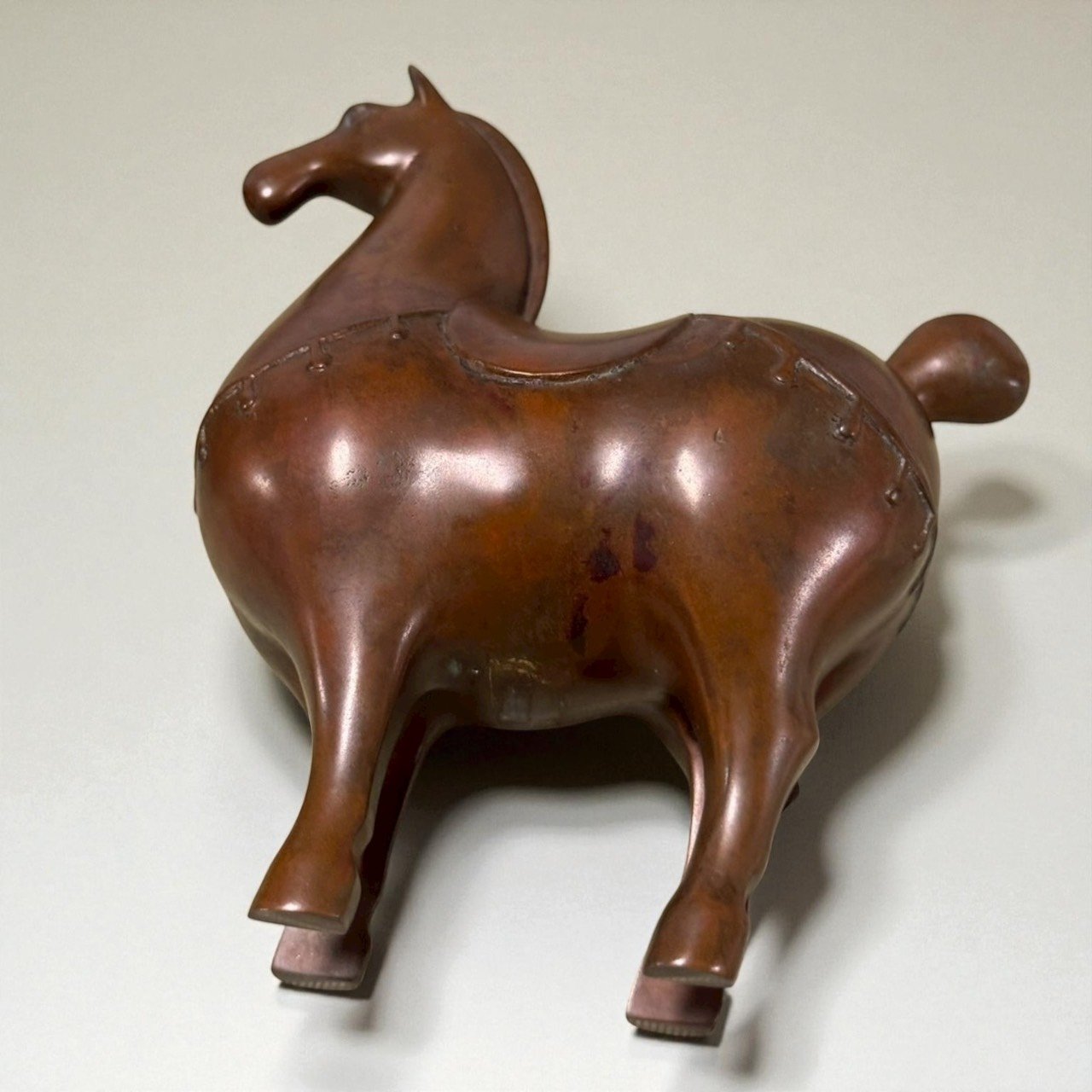 日本鑄銅馬置物:圖片 4