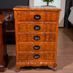 古董 古玩 收藏 日本木製五斗櫃 現代日系家具 法式曲線收納櫃 實木抽屜櫃 日本收納家具 木紋五層櫃 玄關邊櫃推薦 臥室收納櫃 日式家居擺設 大行日本藝術倉儲