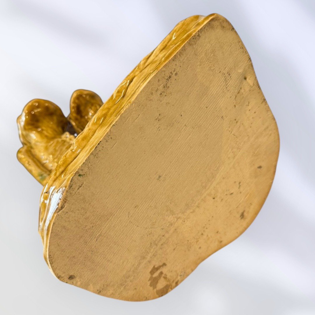 古董 古玩 收藏 大行日本藝術倉儲 日本昭和期河童擺件 雙人河童陶藝 河童陶製雕塑 日本妖怪陶偶 昭和復古陶藝擺件 日本民藝陶製擺飾 和風妖怪擺件 居酒屋裝飾擺件 日式店面佈置公仔 昭和風收藏擺件