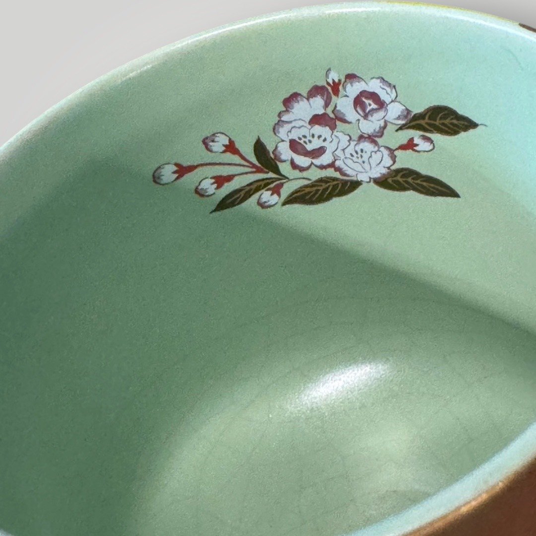 日本清水燒茶碗 京燒茶碗 日本茶道茶碗 櫻花金彩茶碗 和風陶瓷茶碗 日本陶瓷收藏 日式茶器 日本茶道用品 京都燒陶瓷 和風居家擺飾 古董 古物 收藏 大行日本藝術倉儲